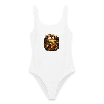 Carpe Diem Campfire Sunset - Women's Swimsuit - white - Front - AI Model Female 172 dark (172cm)