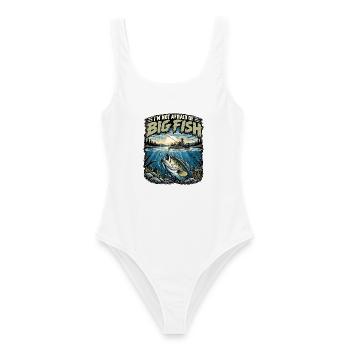 I’m Not Afraid of Big Fish - Frauen Badeanzug - Weiß - Vorne - AI Model Female 172 dark (172cm)