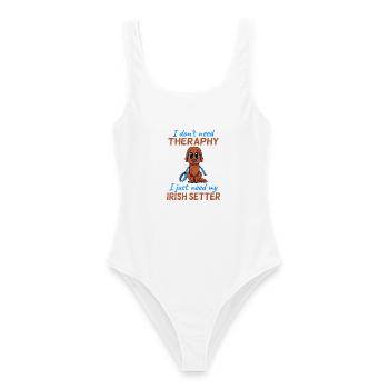 Irish Red Setter - Frauen Badeanzug - Weiß - Vorne - AI Model Female 172 dark (172cm)