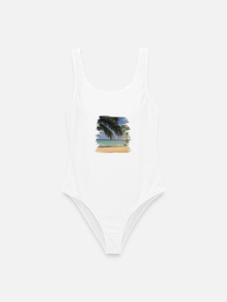 Beach - Frauen Badeanzug - Weiß