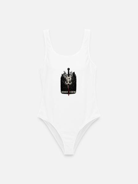 Honor i Krew Art de la résistance polonaise - Maillot de bain femme - blanc