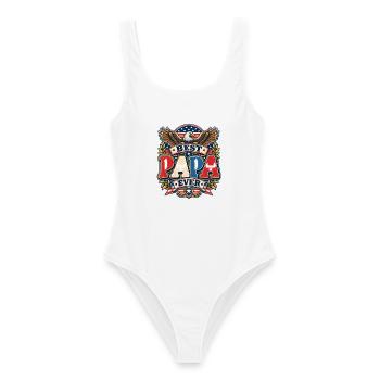 Bester Retro-Stil Arab Family Baba - Frauen Badeanzug - Weiß - Vorne - AI Model Female 172 dark (172cm)