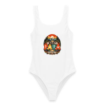Vintage Baba Arabische Kalligraphie Bester Papa - Frauen Badeanzug - Weiß - Vorne - AI Model Female 172 dark (172cm)
