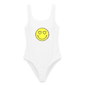 Trippy Festival Hippie-Musik Trippy - Frauen Badeanzug - Weiß - Vorne - AI Model Female 172 dark (172cm)