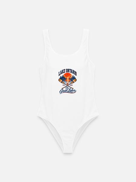Lake Ontario Great Lakes - Frauen Badeanzug - Weiß
