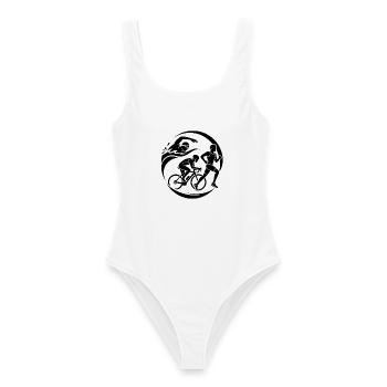 Triathlon - Frauen Badeanzug - Weiß - Vorne - AI Model Female 172 dark (172cm)
