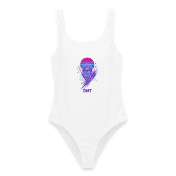 Trippy Festival Hippie-Musik Trippy Batik-Rave - Frauen Badeanzug - Weiß - Vorne - AI Model Female 172 dark (172cm)