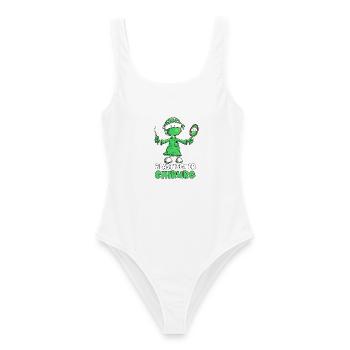 Plastischer Chirurg Facharzt Cartoon Geschenk - Frauen Badeanzug - Weiß - Vorne - AI Model Female 172 dark (172cm)