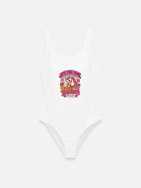 Hobby Horsing Girl Aus dem Weg Shirt - Frauen Badeanzug - Weiß