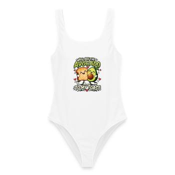 Valentinstag Paare You are the Avocado to my toast - Frauen Badeanzug - Weiß - Vorne - AI Model Female 172 dark (172cm)