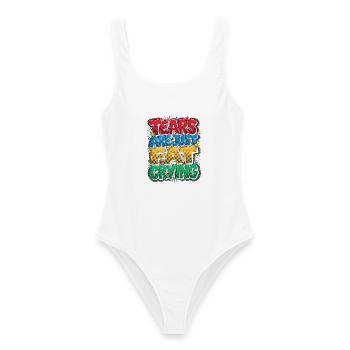 Personal Trainer Tears Are Fat Crying Health Coach - Frauen Badeanzug - Weiß - Vorne - AI Model Female 172 dark (172cm)