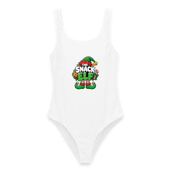 Snack Elf Weihnachtself - Frauen Badeanzug - Weiß - Vorne - AI Model Female 172 dark (172cm)