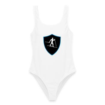 Nordic shield - Women's Swimsuit - white - Front - AI Model Female 172 dark (172cm)