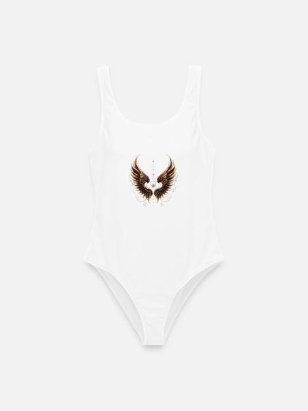 Symbol & Religion – Angel Wings - Frauen Badeanzug - Weiß