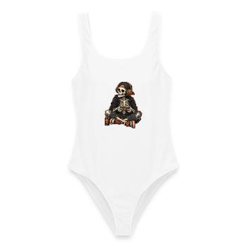 Gaming Halloween - Frauen Badeanzug - Weiß - Vorne - AI Model Female 172 dark (172cm)