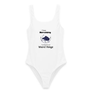 Mouton endormi au clair de lune avec narcolepsie - Maillot de bain femme - blanc - Devant - AI Model Female 172 dark (172cm)