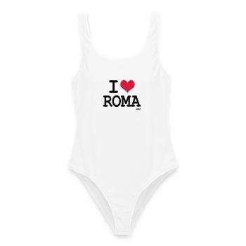 j'aime roma par wam - Maillot de bain femme - blanc - Devant - AI Model Female 172 dark (172cm)