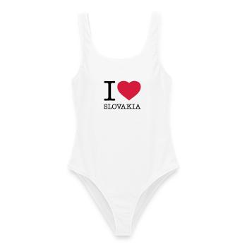 J’AIME LA SLOVAQUIE Slowakei - Maillot de bain femme - blanc - Devant - AI Model Female 172 dark (172cm)