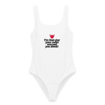 Je suis ce type à votre maman vous a avertis - Maillot de bain femme - blanc - Devant - AI Model Female 172 dark (172cm)