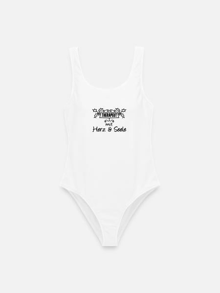 Therapeut - Herz & Seele Geschenk - Frauen Badeanzug - Weiß