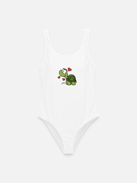 Schildkröte pur - Frauen Badeanzug - Weiß