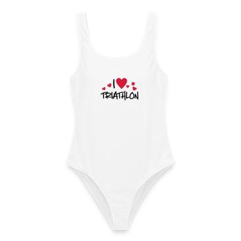 Triathlon - Maillot de bain femme - blanc - Devant - AI Model Female 172 dark (172cm)