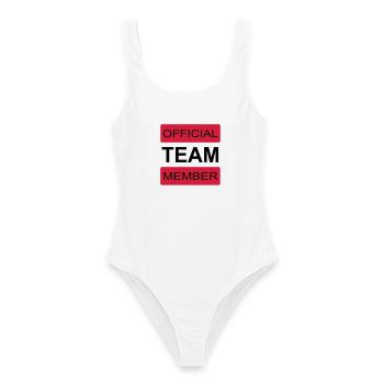 L’équipe - Maillot de bain femme - blanc - Devant - AI Model Female 172 dark (172cm)