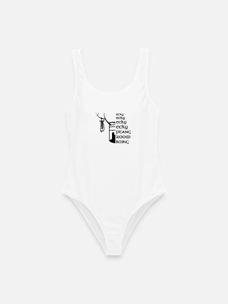 Ecky Ecky Zoom Boing Spruch Motiv - Frauen Badeanzug - Weiß