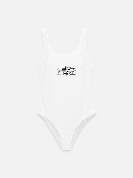 Delphine - Delphine - Dauphins - Delphinidae - Frauen Badeanzug - Weiß