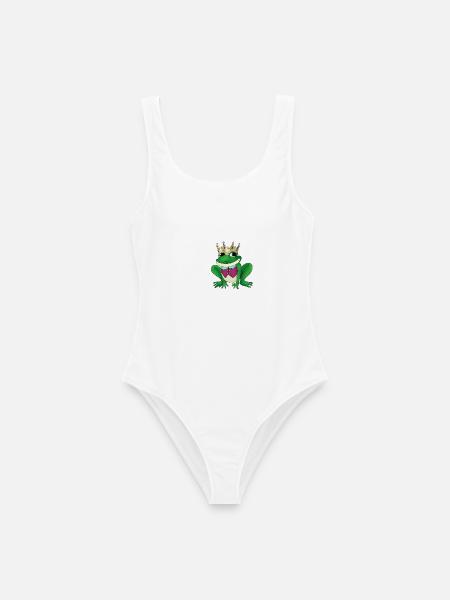 Froschkönig.png - Frauen Badeanzug - Weiß