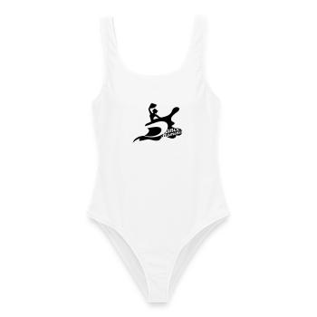 Une danseuse de flamenco avec un éventail - Maillot de bain femme - blanc - Devant - AI Model Female 172 dark (172cm)