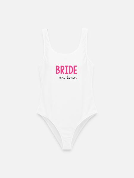 Bride on Tour Junggesellinnenabschied - Frauen Badeanzug - Weiß
