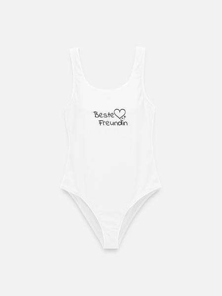 Beste Freundin - Frauen Badeanzug - Weiß