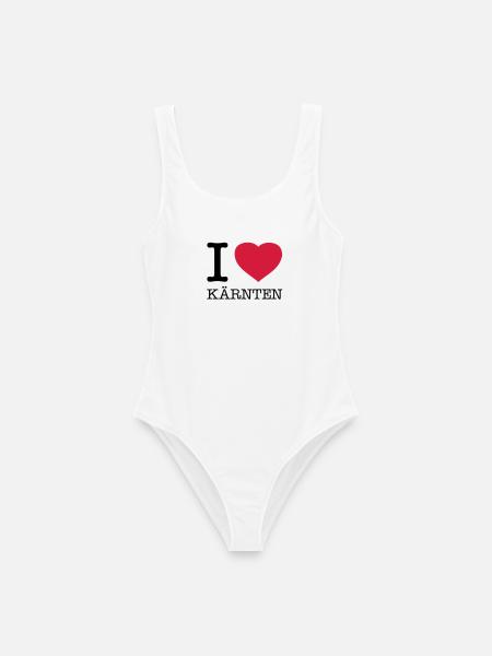 I LOVE KÄRNTEN Austria Österreich - Frauen Badeanzug - Weiß