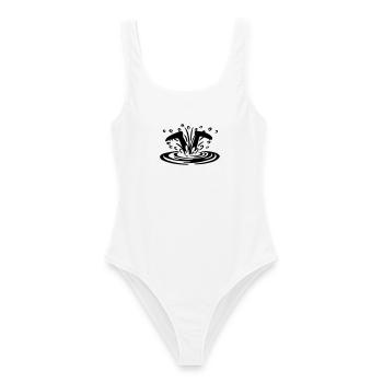 Plongeur - Maillot de bain femme - blanc - Devant - AI Model Female 172 dark (172cm)