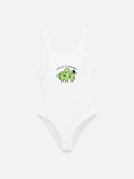 cool as a cucumber - Women's Swimsuit - white