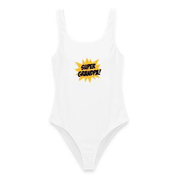 Super Grandpa ! - Maillot de bain femme - blanc - Devant - AI Model Female 172 dark (172cm)