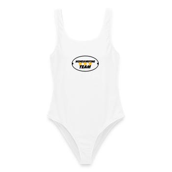 Windsurfing / Windsurfen / Planche à voile - Frauen Badeanzug - Weiß - Vorne - AI Model Female 172 dark (172cm)
