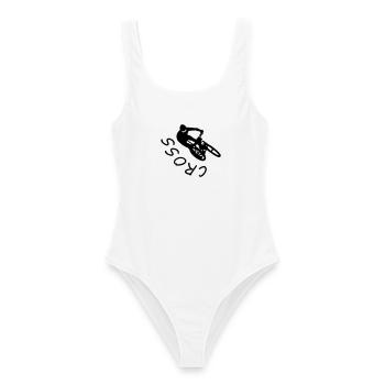 bicycle - Maillot de bain femme - blanc - Devant - AI Model Female 172 dark (172cm)