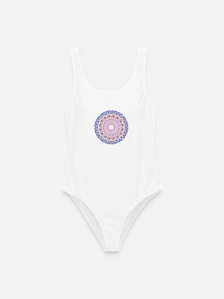 Mandala - Frauen Badeanzug - Weiß