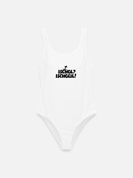 Ischgl Ischgeil Skifahrer Après-Ski - Frauen Badeanzug - Weiß