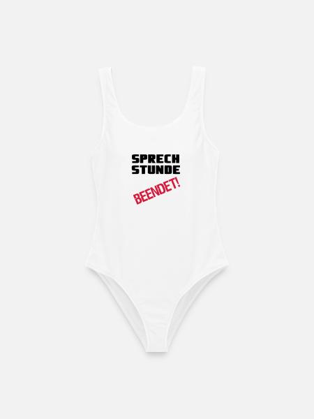 Sprechstunde beendet Medizin Spruch Geschenk - Frauen Badeanzug - Weiß