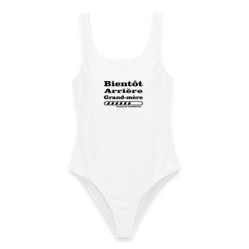 bientot arriere grand mere - Maillot de bain femme - blanc - Devant - AI Model Female 172 dark (172cm)