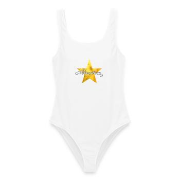 Hamilton Gold Star - Frauen Badeanzug - Weiß - Vorne - AI Model Female 172 dark (172cm)