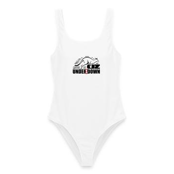 down under - Maillot de bain femme - blanc - Devant - AI Model Female 172 dark (172cm)