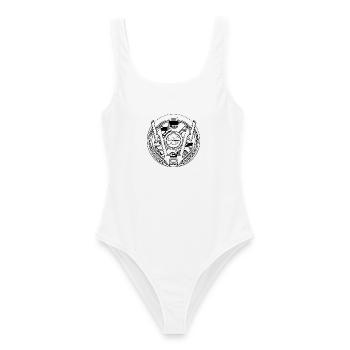 Modèle électrique artisanal - Maillot de bain femme - blanc - Devant - AI Model Female 172 dark (172cm)
