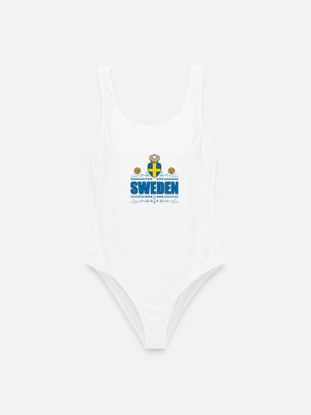 SCHWEDEN - Frauen Badeanzug - Weiß
