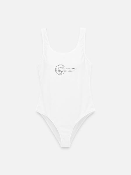 Chainring Shirt - Frauen Badeanzug - Weiß