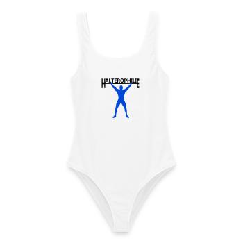 Haltérophilie - Maillot de bain femme - blanc - Devant - AI Model Female 172 dark (172cm)