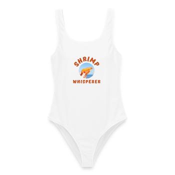 Shrimp Whisperer-Logo - Frauen Badeanzug - Weiß - Vorne - AI Model Female 172 dark (172cm)
